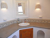 Master Bath tiled vanity area.