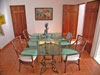 Dining room will seat eight for dinner.