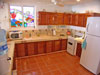Well stocked kitchen includes everything you need to prepare meals at home.